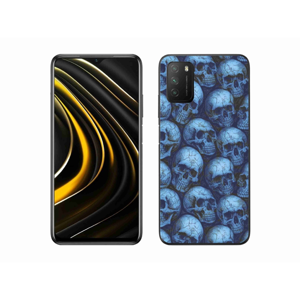 Gelový kryt mmCase na Xiaomi Poco M3 - lebky