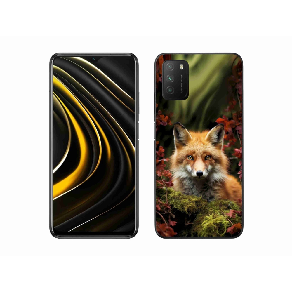Gelový kryt mmCase na Xiaomi Poco M3 - liška v lese