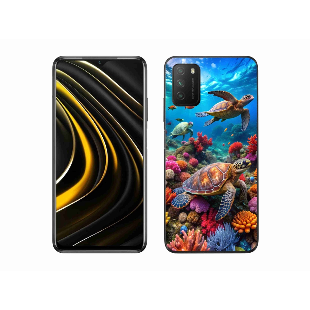 Gelový kryt mmCase na Xiaomi Poco M3 - mořský svět 2
