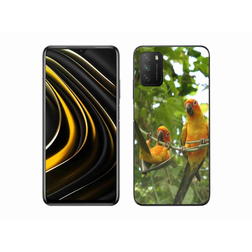 Gelový kryt mmCase na Xiaomi Poco M3 - papoušci aratingy