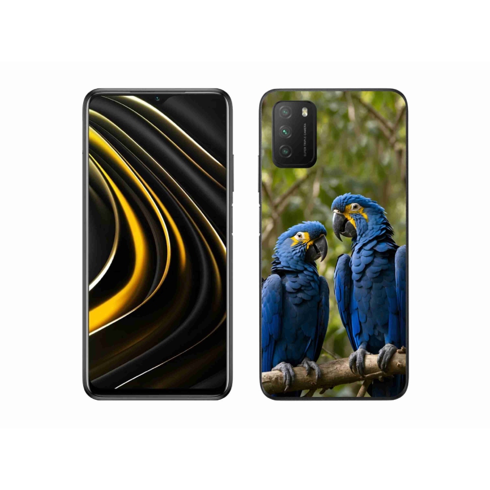 Gelový kryt mmCase na Xiaomi Poco M3 - papouščí duo