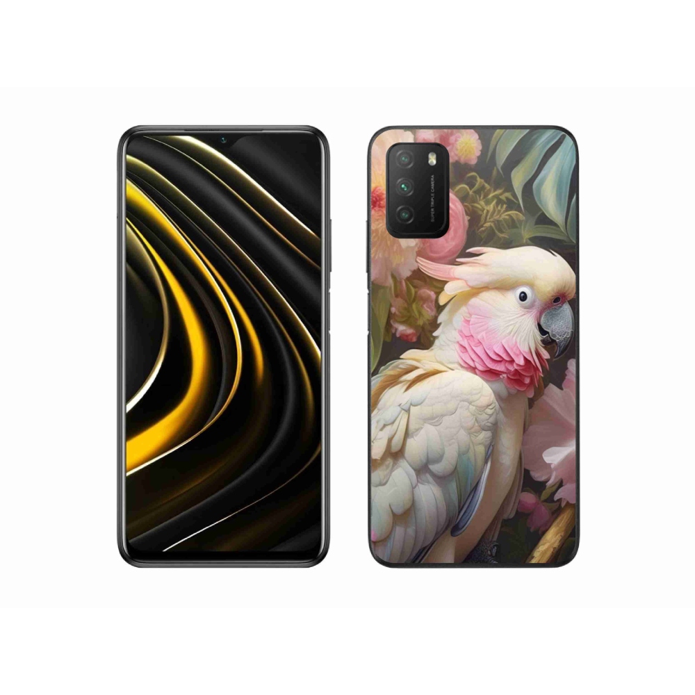 Gelový kryt mmCase na Xiaomi Poco M3 - papoušek kakadu růžový 2