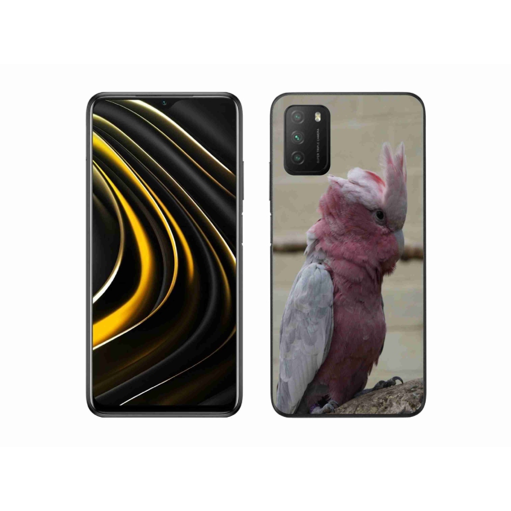 Gelový kryt mmCase na Xiaomi Poco M3 - papoušek kakadu růžový