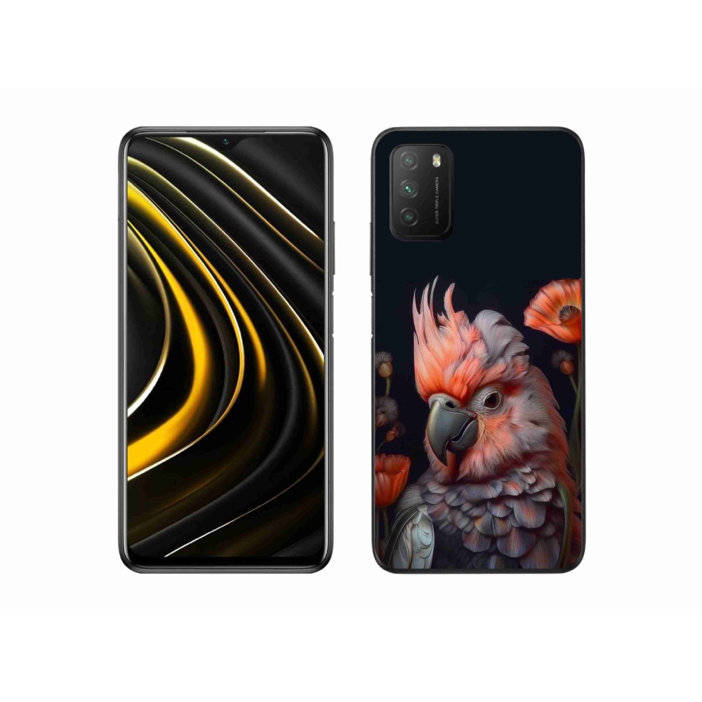Gelový kryt mmCase na Xiaomi Poco M3 - papoušek kakadu v barvách