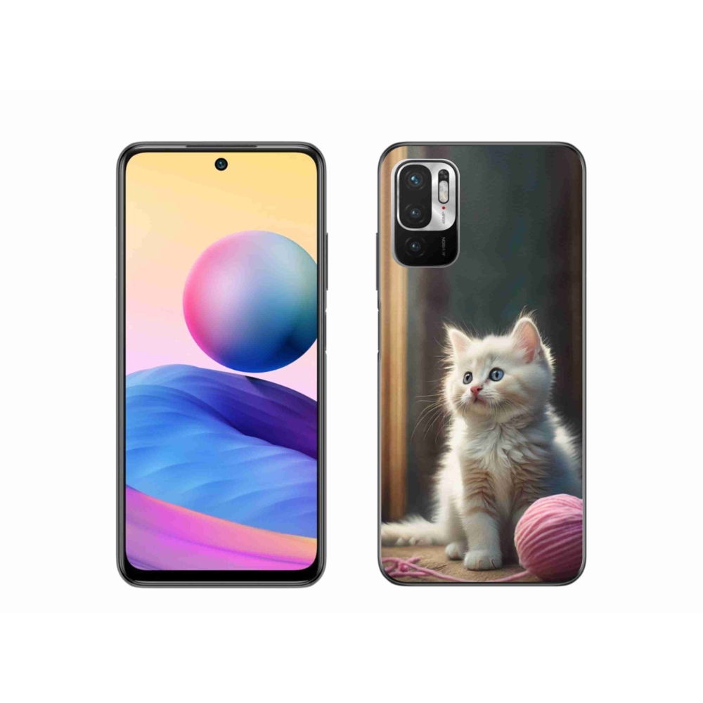 Gelový kryt mmCase na Xiaomi Poco M3 Pro/5G - bílé kotě 2