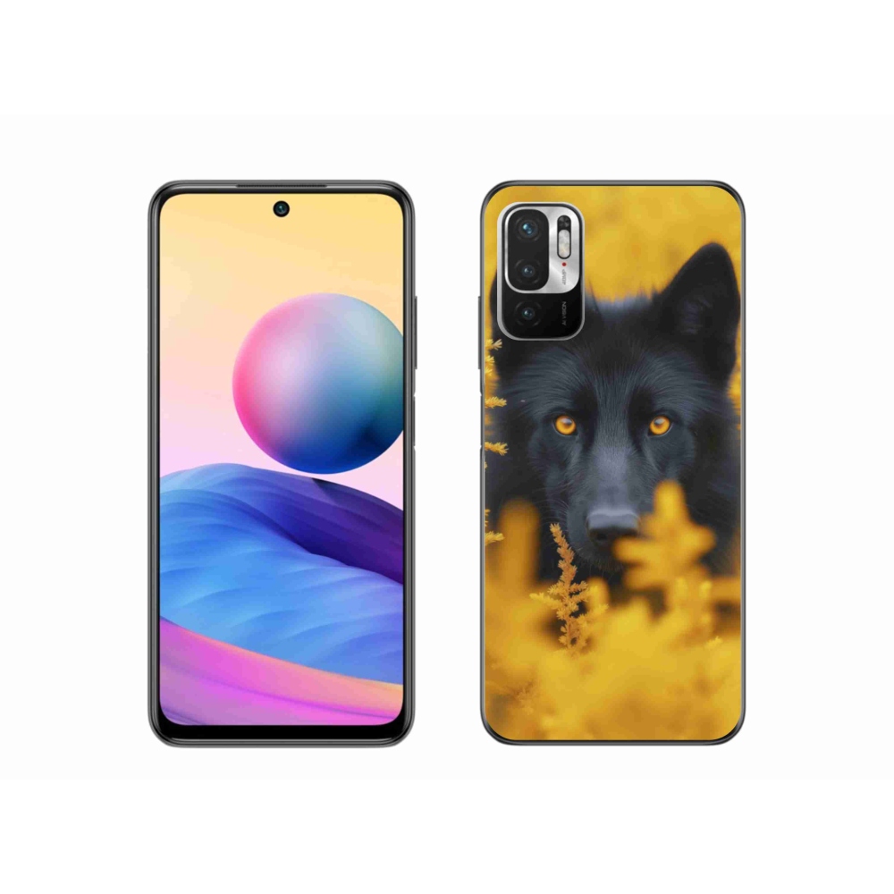 Gelový kryt mmCase na Xiaomi Poco M3 Pro/5G - černý vlk 2