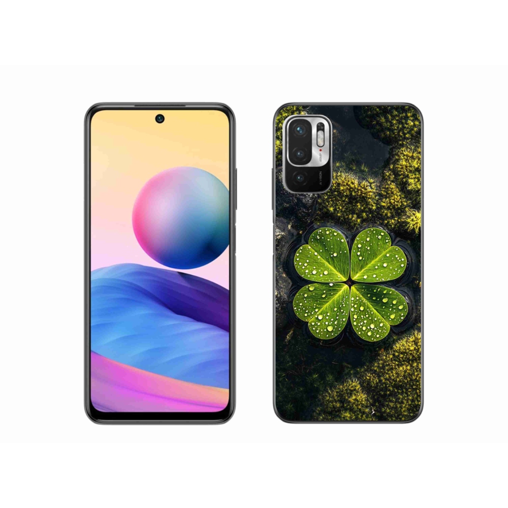 Gelový kryt mmCase na Xiaomi Poco M3 Pro/5G - čtyřlístek