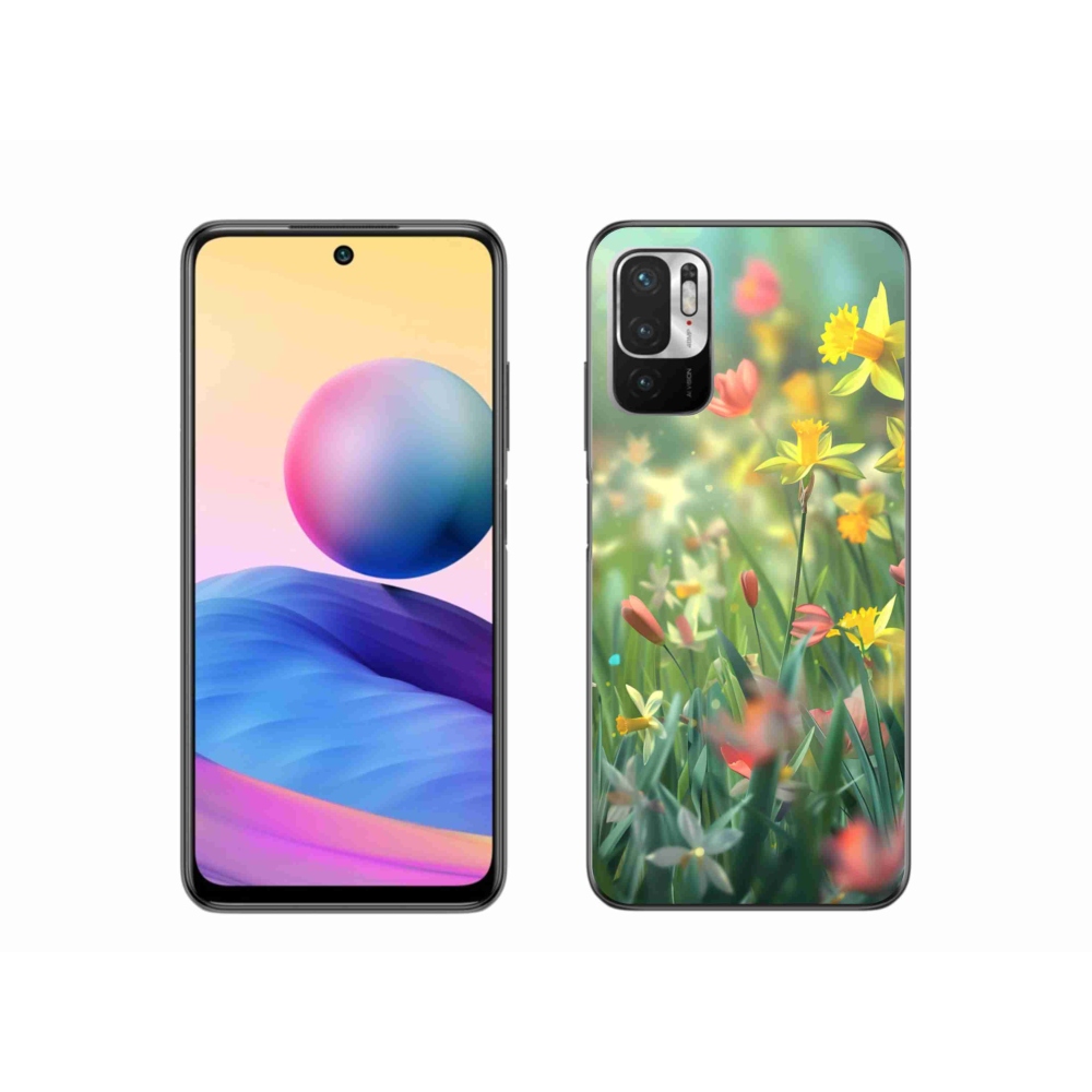 Gelový kryt mmCase na Xiaomi Poco M3 Pro/5G - jarní květy