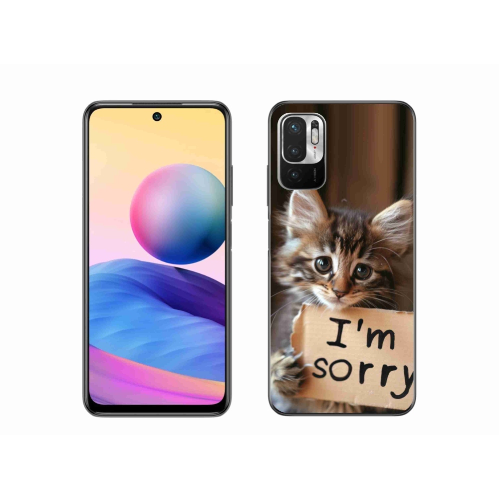 Gelový kryt mmCase na Xiaomi Poco M3 Pro/5G - kočíčí omluva