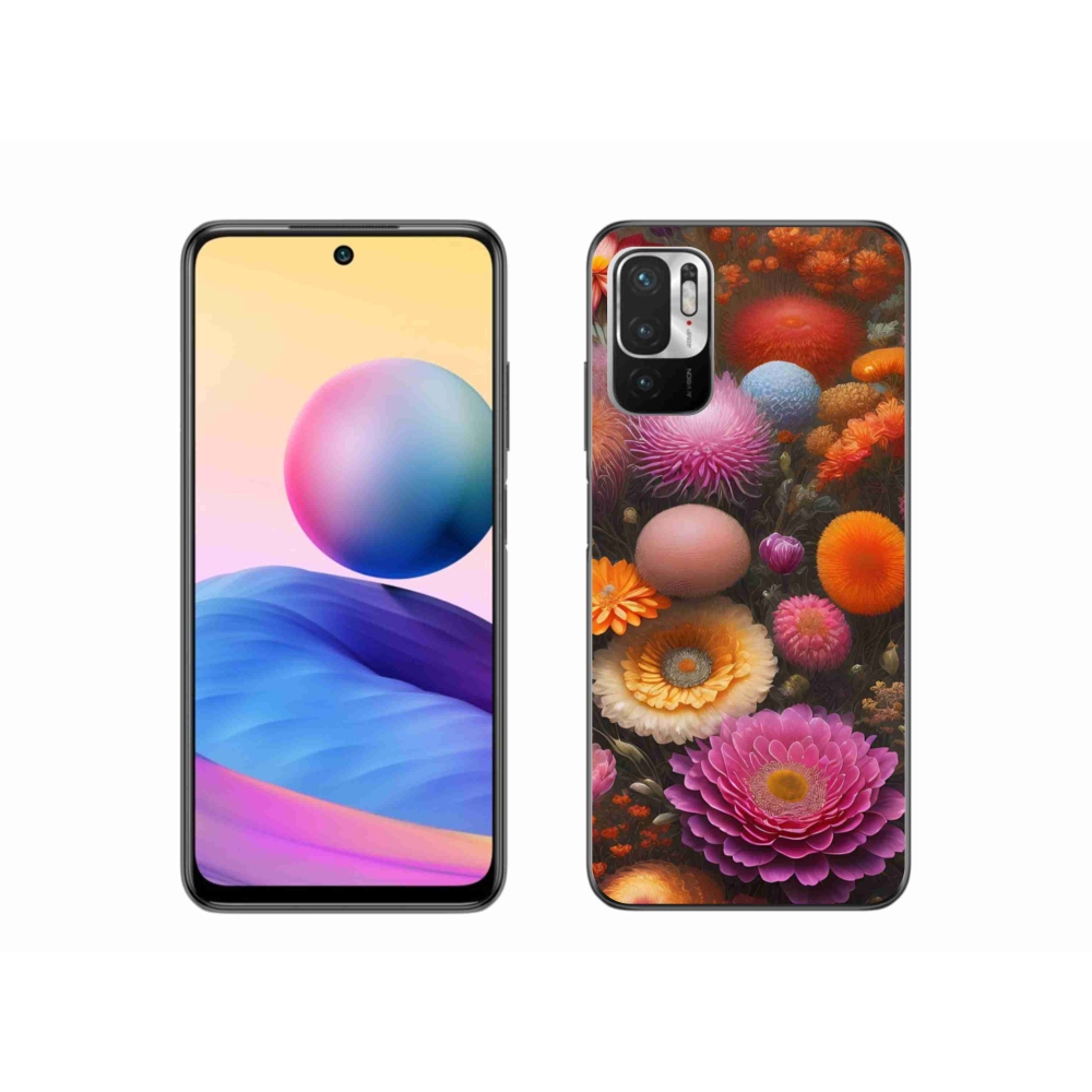 Gelový kryt mmCase na Xiaomi Poco M3 Pro/5G - květinová kompozice