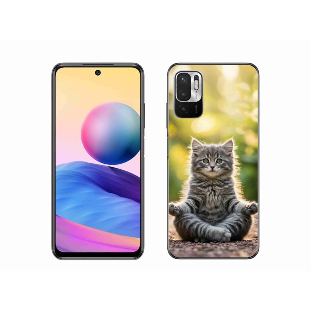 Gelový kryt mmCase na Xiaomi Poco M3 Pro/5G - meditující kotě