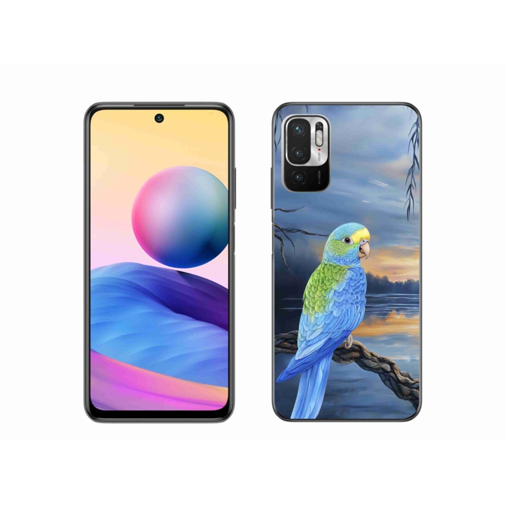 Gelový kryt mmCase na Xiaomi Poco M3 Pro/5G - modrý papoušek