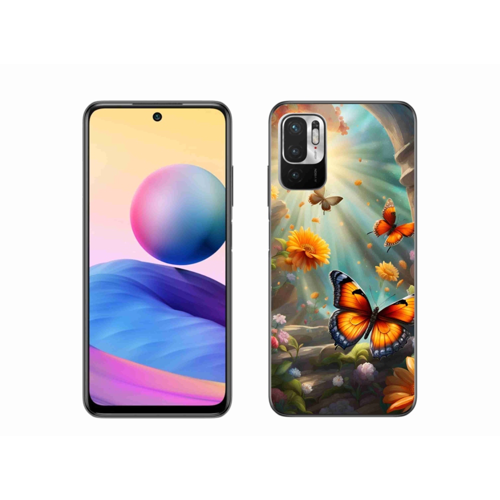 Gelový kryt mmCase na Xiaomi Poco M3 Pro/5G - motýlí zahrada 2