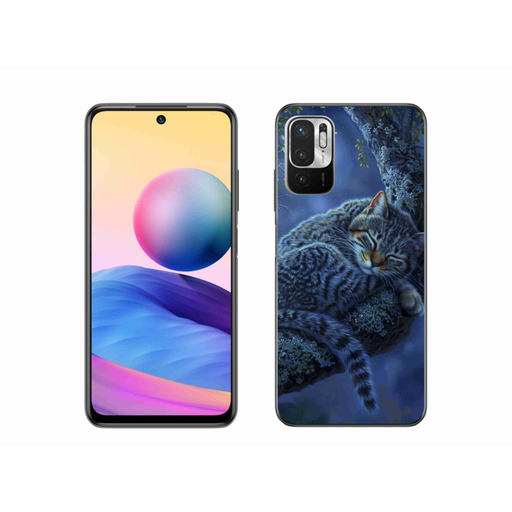 Gelový kryt mmCase na Xiaomi Poco M3 Pro/5G - spící kočka