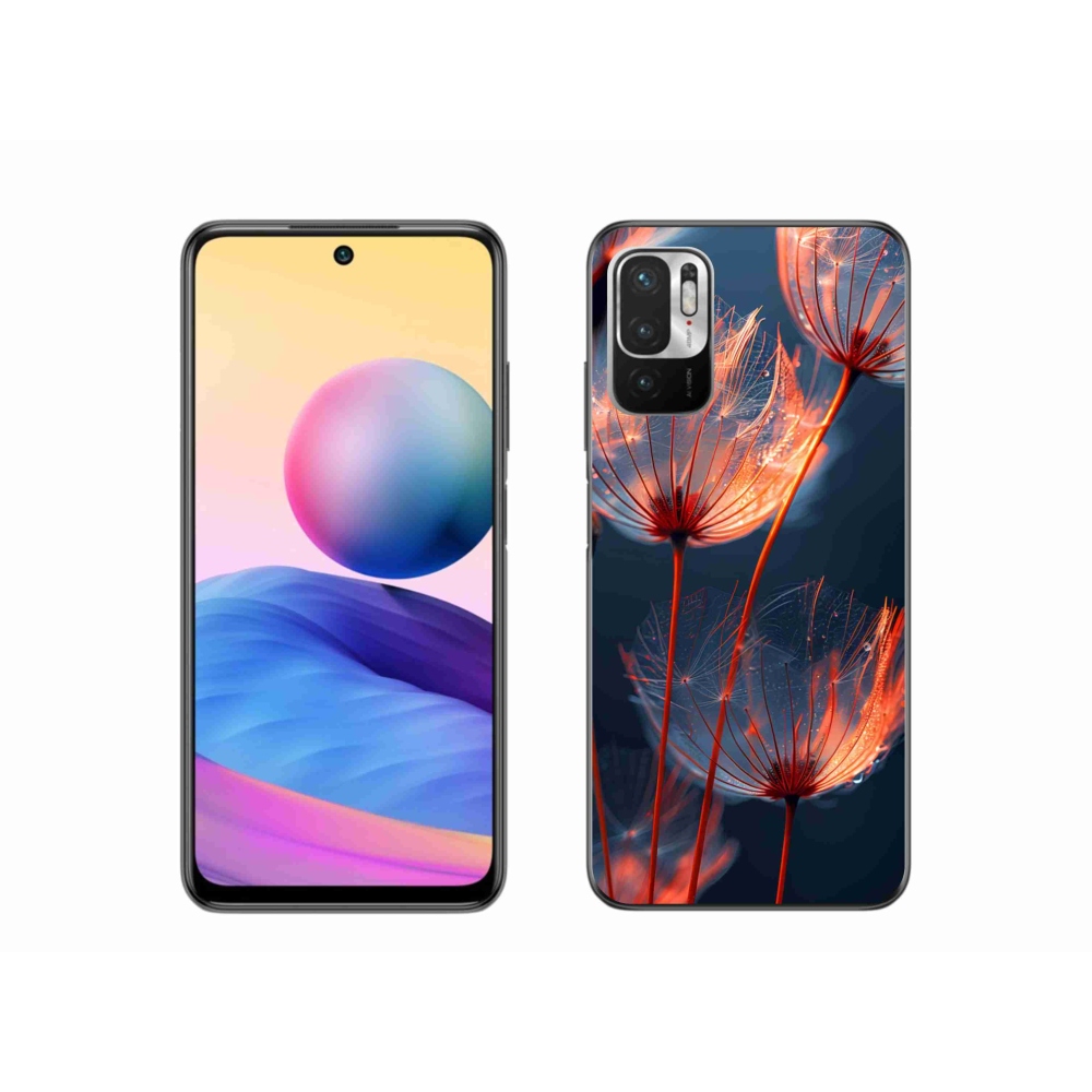 Gelový kryt mmCase na Xiaomi Poco M3 Pro/5G - světélkující chmýří