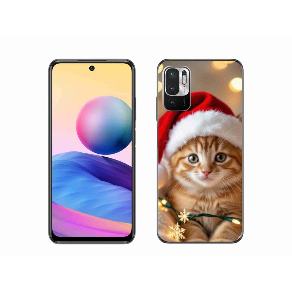 Gelový kryt mmCase na Xiaomi Poco M3 Pro/5G - vánoční kotě