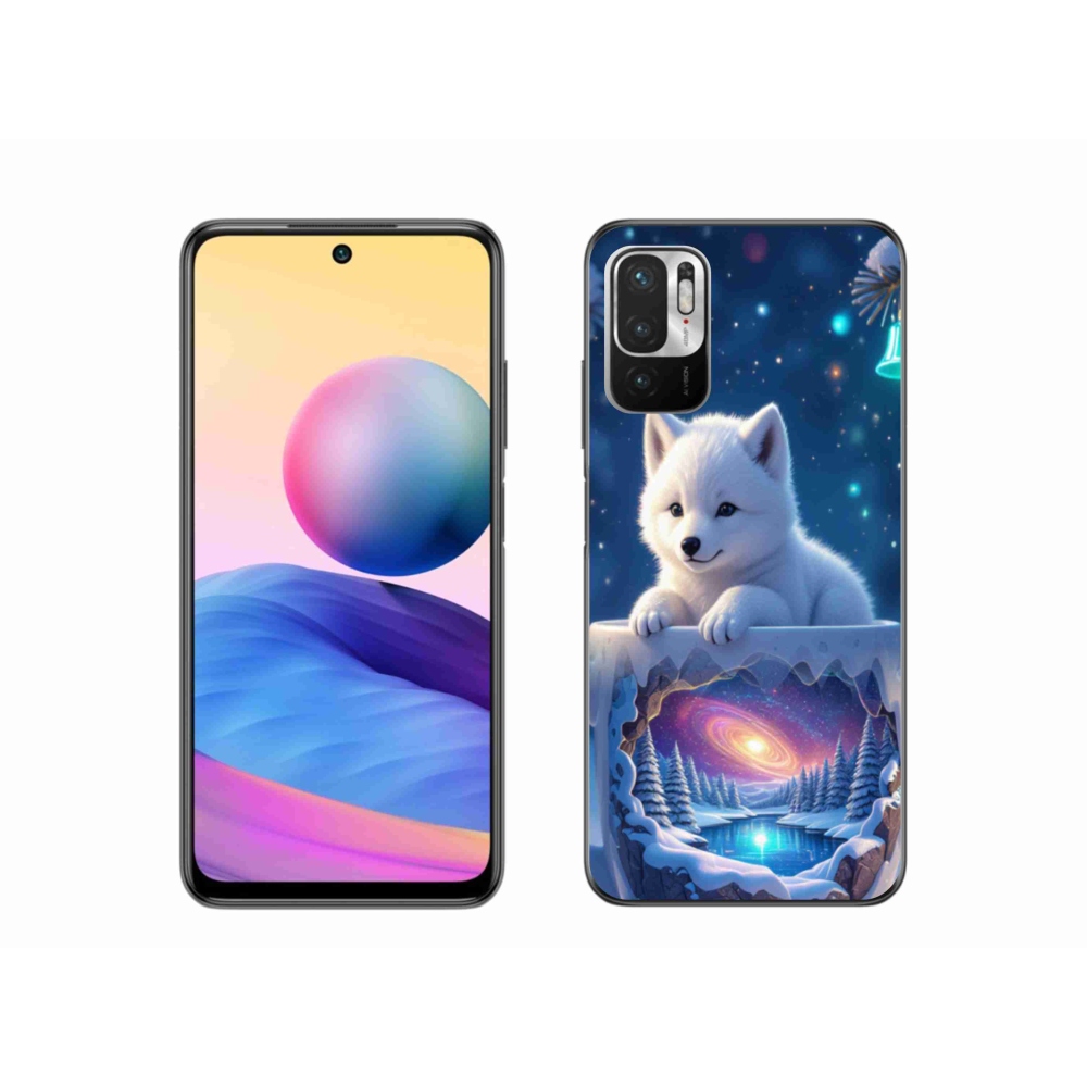 Gelový kryt mmCase na Xiaomi Poco M3 Pro/5G - vánoční štěně