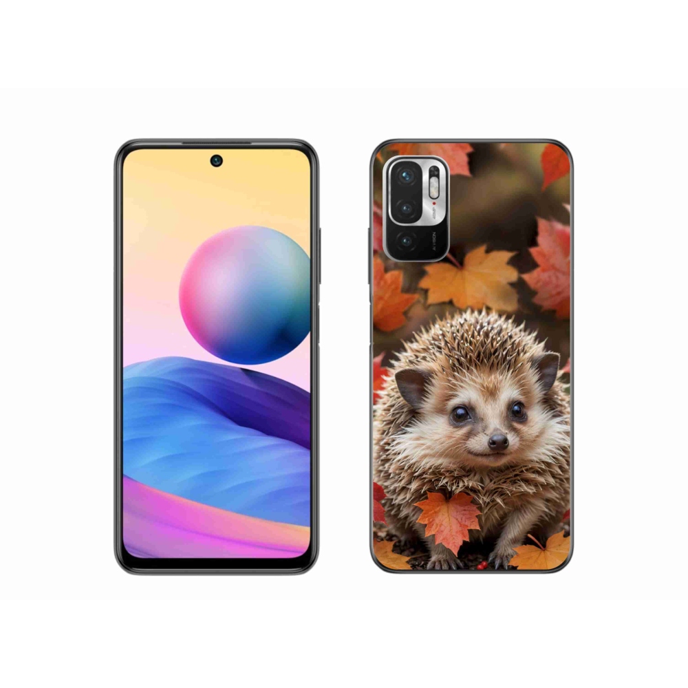 Gelový kryt mmCase na Xiaomi Poco M3 Pro - ježek v listí