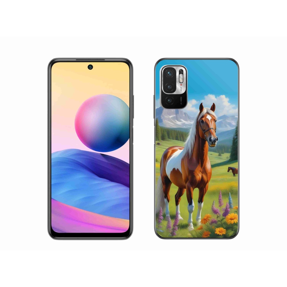 Gelový kryt mmCase na Xiaomi Poco M3 Pro - kůň na louce