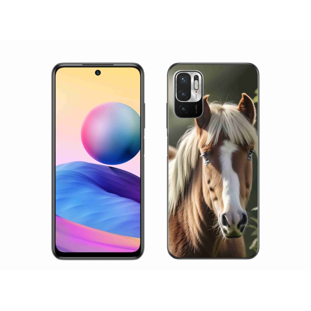 Gelový kryt mmCase na Xiaomi Poco M3 Pro - kůň se světlou hřívou