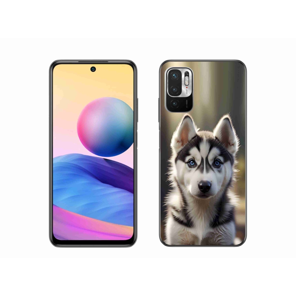 Gelový kryt mmCase na Xiaomi Poco M3 Pro - roztomilý sibiřský husky