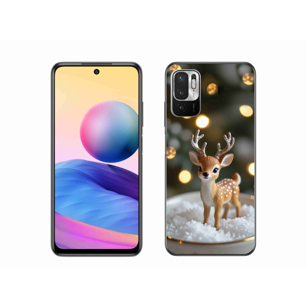 Gelový kryt mmCase na Xiaomi Poco M3 Pro - roztomilý vánoční jelen