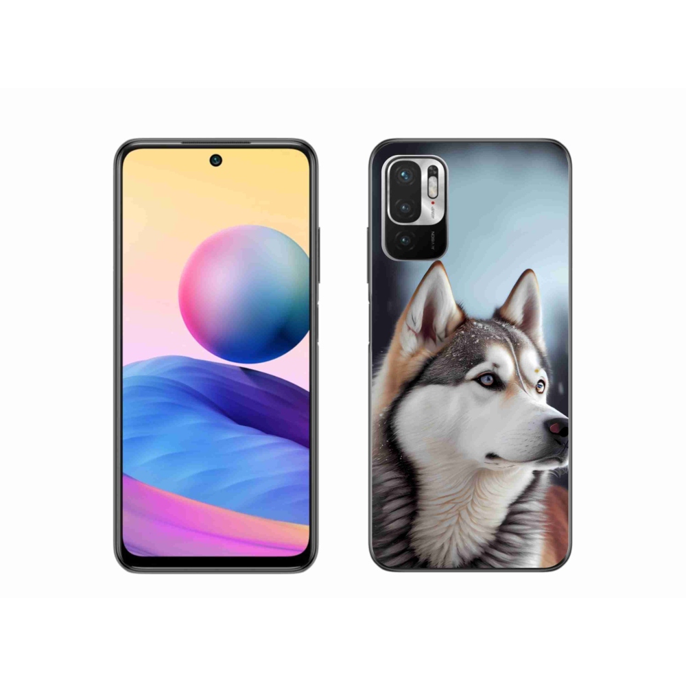 Gelový kryt mmCase na Xiaomi Poco M3 Pro - sibiřský husky