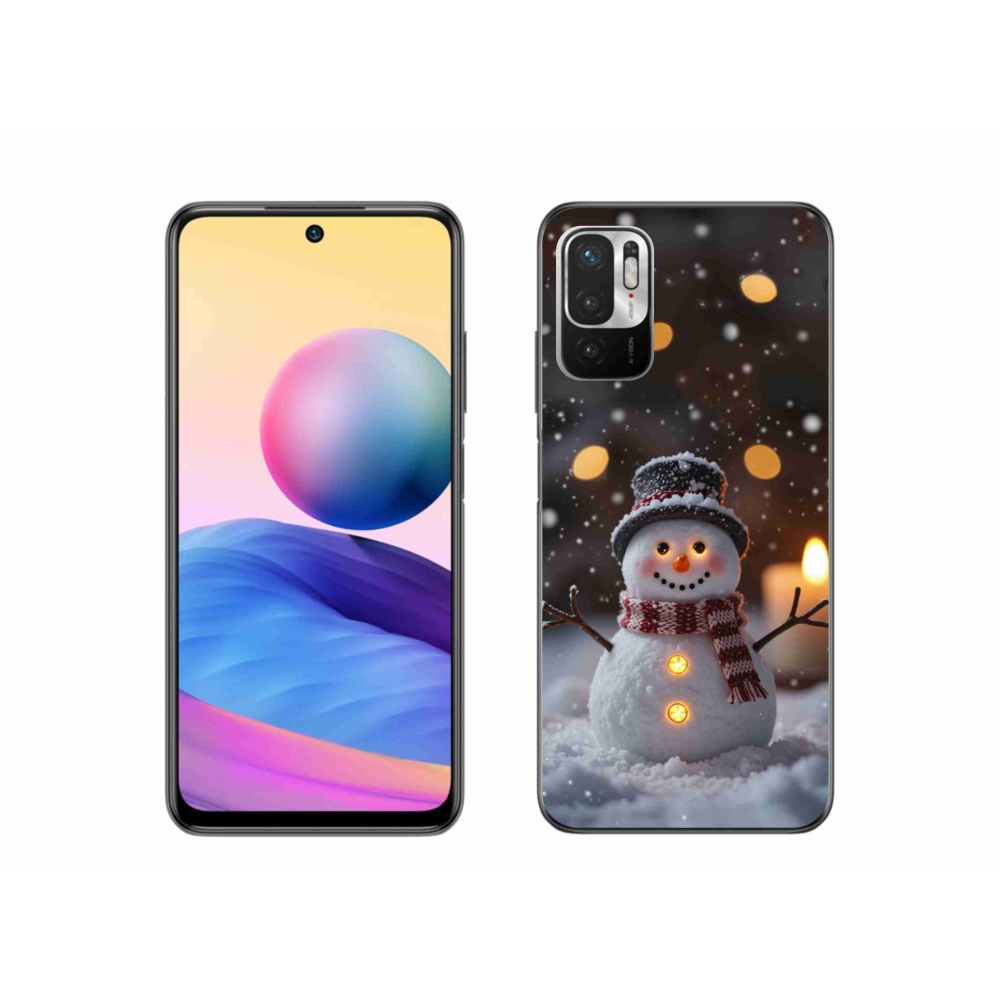Gelový kryt mmCase na Xiaomi Poco M3 Pro - veselý sněhulák