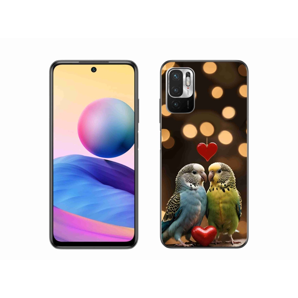 Gelový kryt mmCase na Xiaomi Poco M3 Pro - zamilovaní papoušci