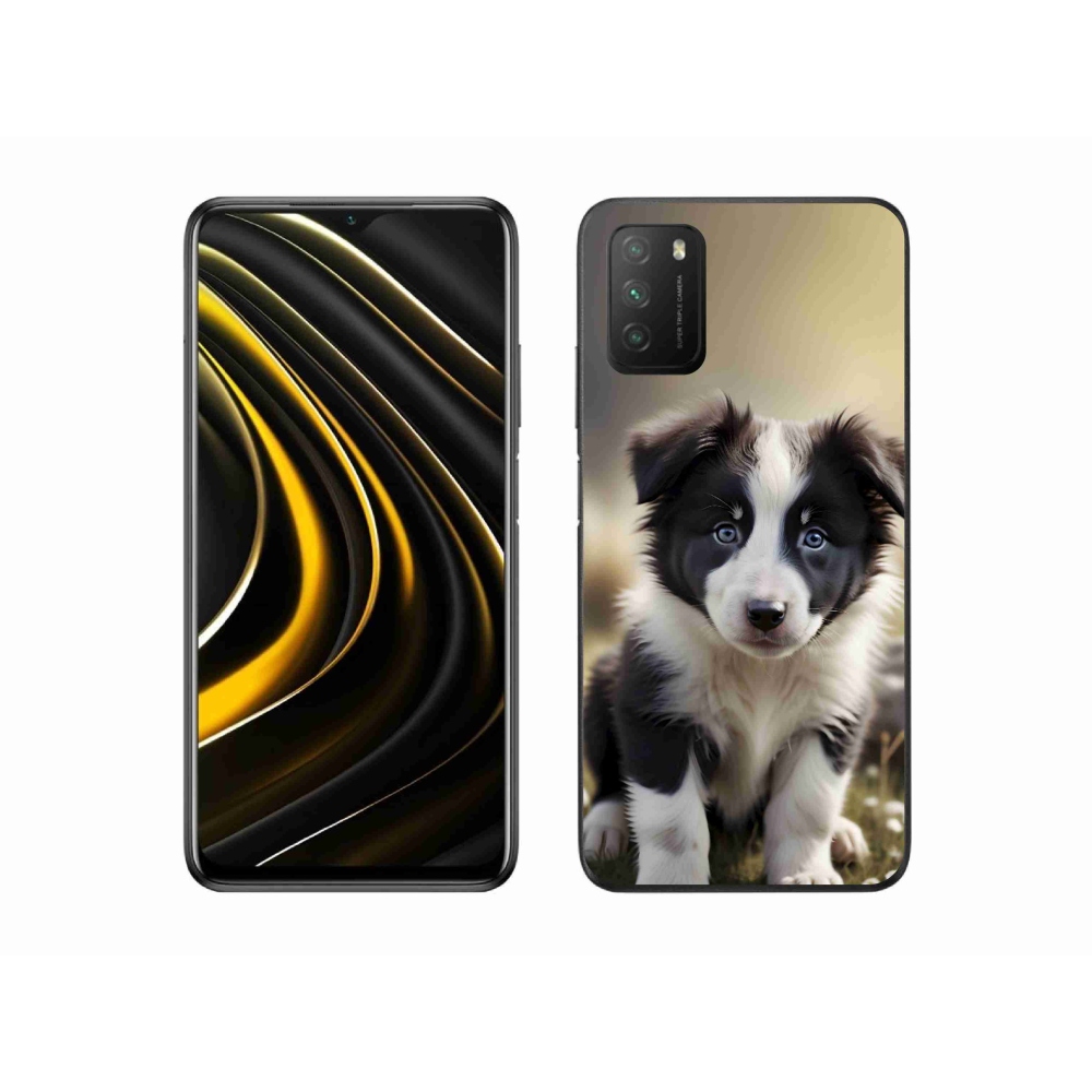 Gelový kryt mmCase na Xiaomi Poco M3 - roztomilá border kolie