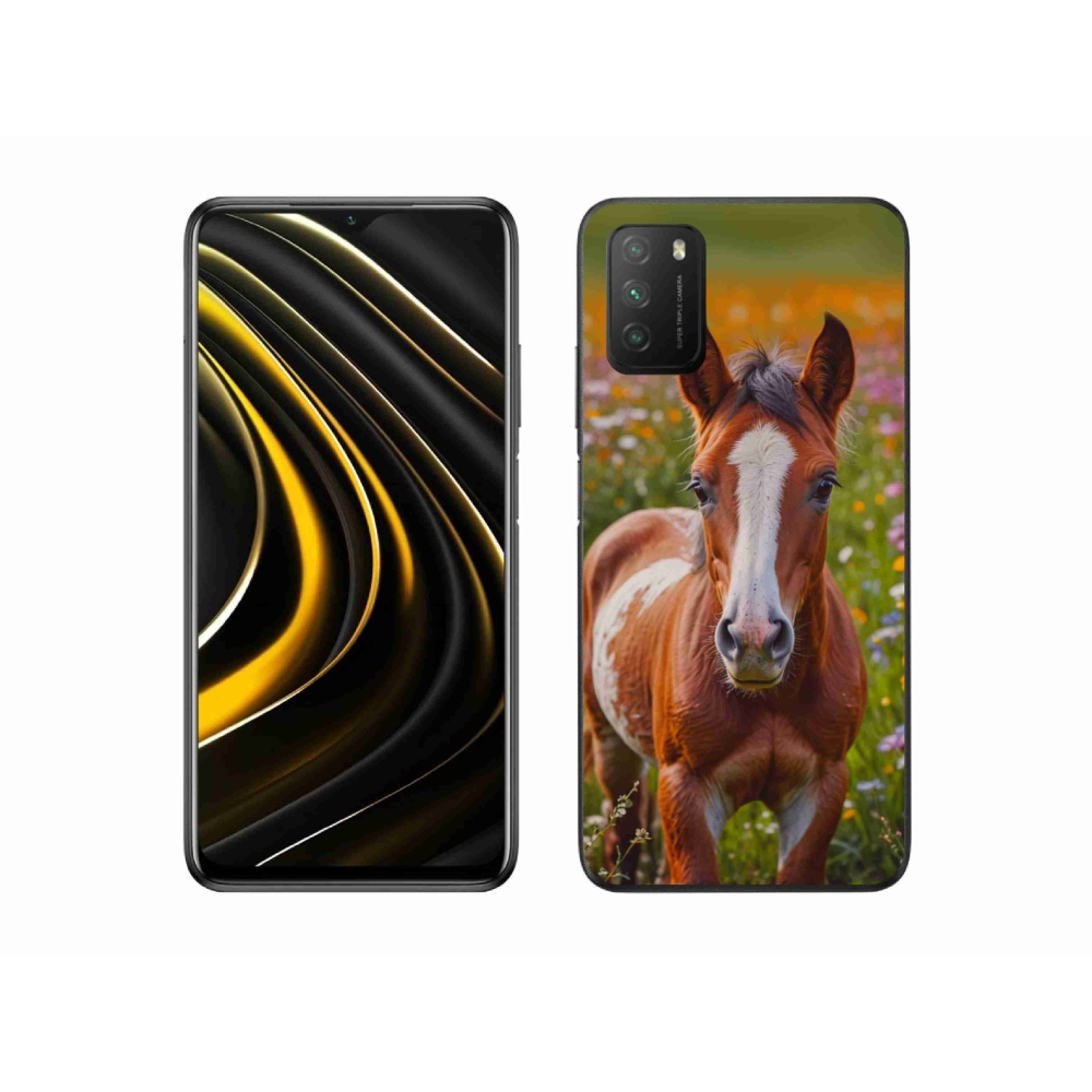 Gelový kryt mmCase na Xiaomi Poco M3 - roztomilé hříbě
