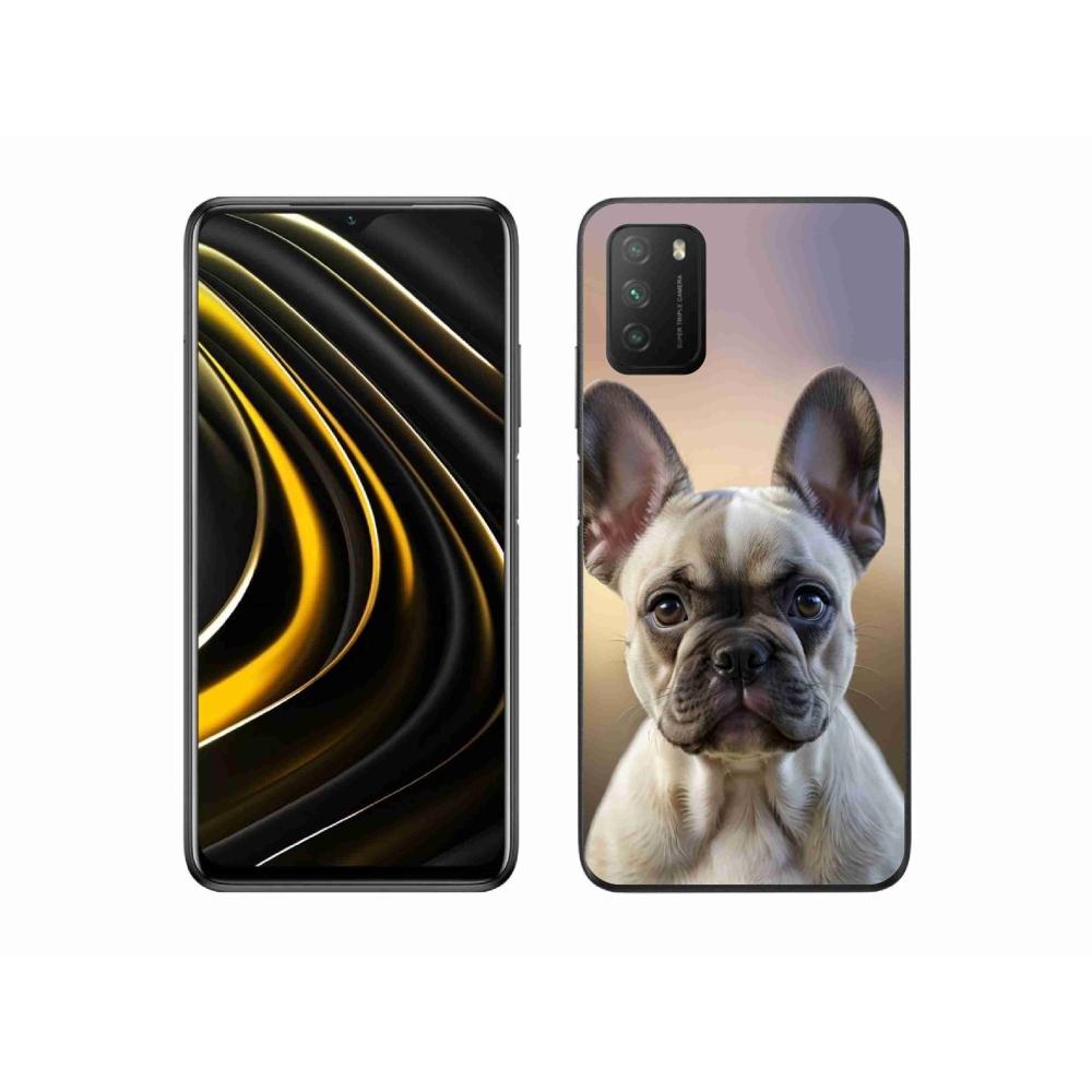 Gelový kryt mmCase na Xiaomi Poco M3 - roztomilý francouzský buldoček