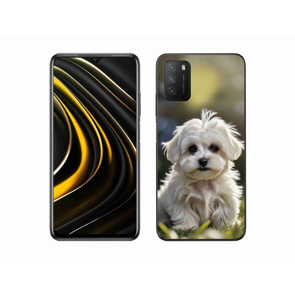 Gelový kryt mmCase na Xiaomi Poco M3 - roztomilý maltézský psík