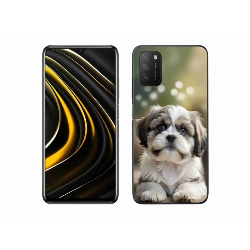 Gelový kryt mmCase na Xiaomi Poco M3 - roztomilý shih-tzu