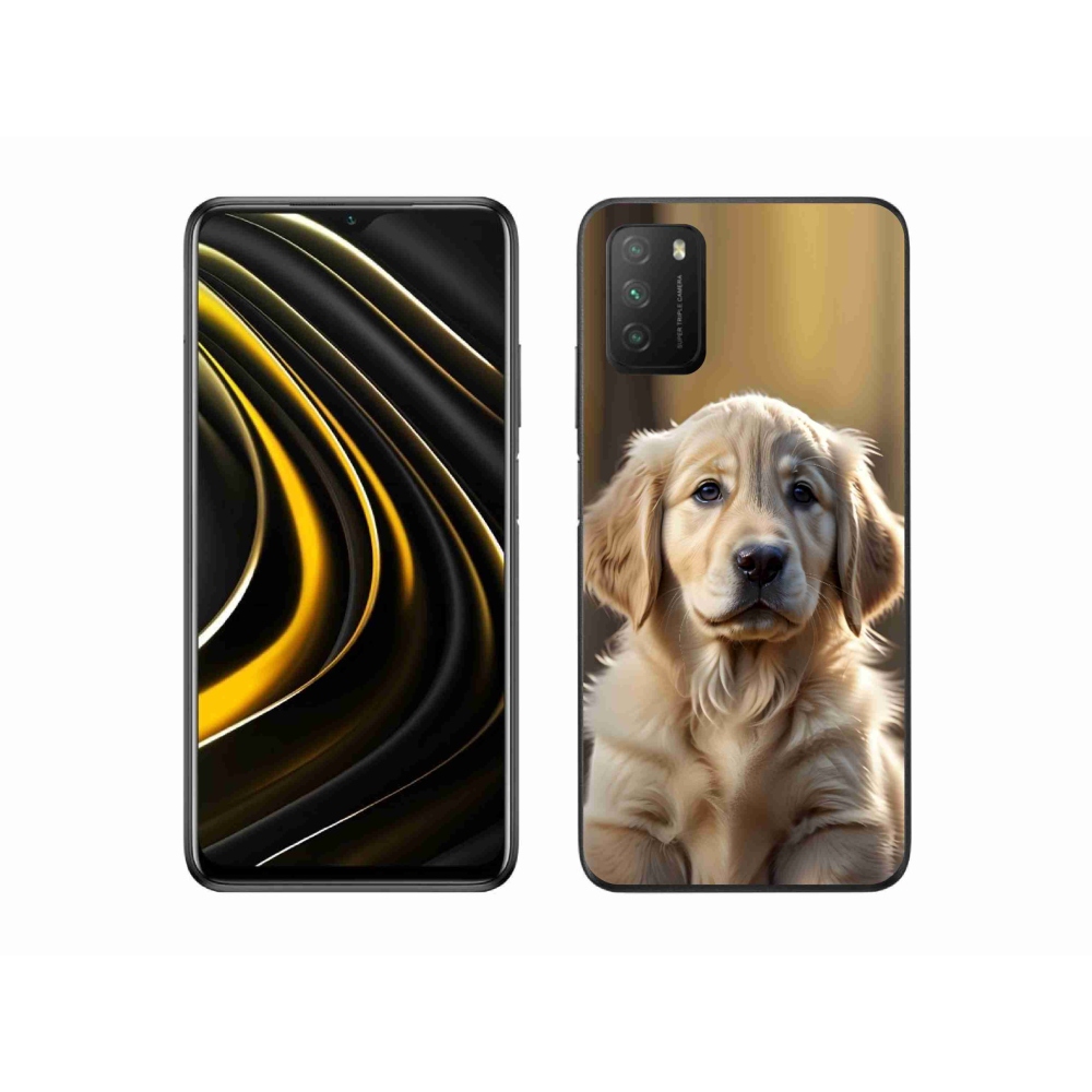 Gelový kryt mmCase na Xiaomi Poco M3 - roztomilý zlatý retrívr