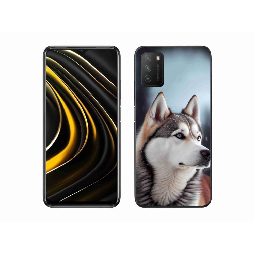 Gelový kryt mmCase na Xiaomi Poco M3 - sibiřský husky