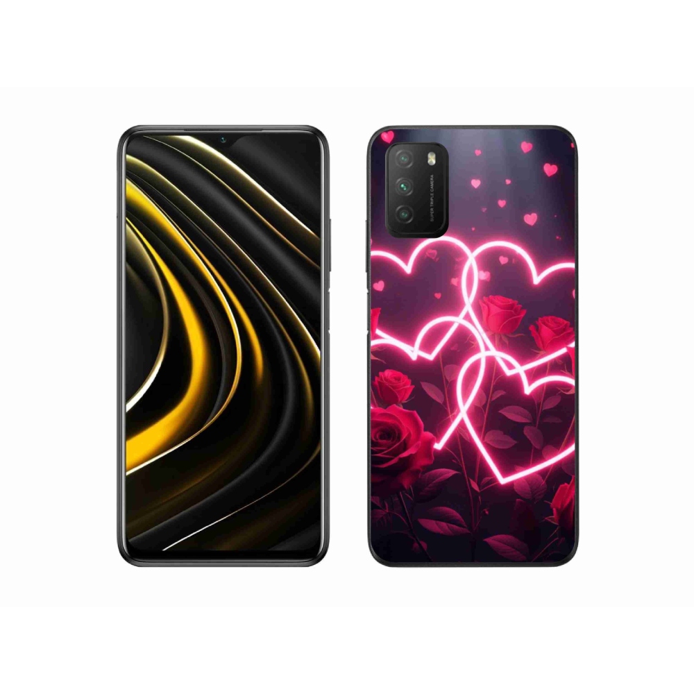 Gelový kryt mmCase na Xiaomi Poco M3 - srdce lásky