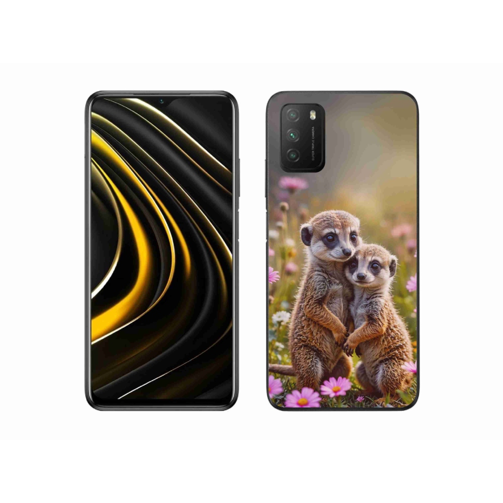 Gelový kryt mmCase na Xiaomi Poco M3 - surikatí duo