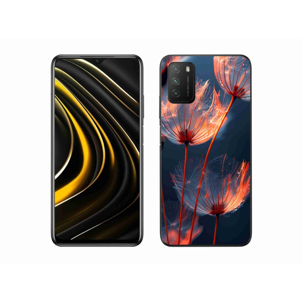 Gelový kryt mmCase na Xiaomi Poco M3 - světélkující chmýří
