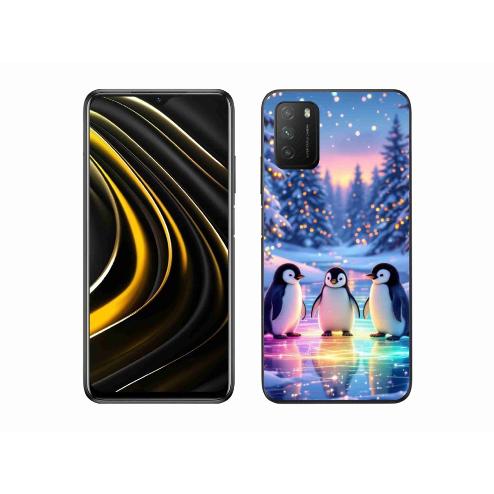 Gelový kryt mmCase na Xiaomi Poco M3 - tučnáci