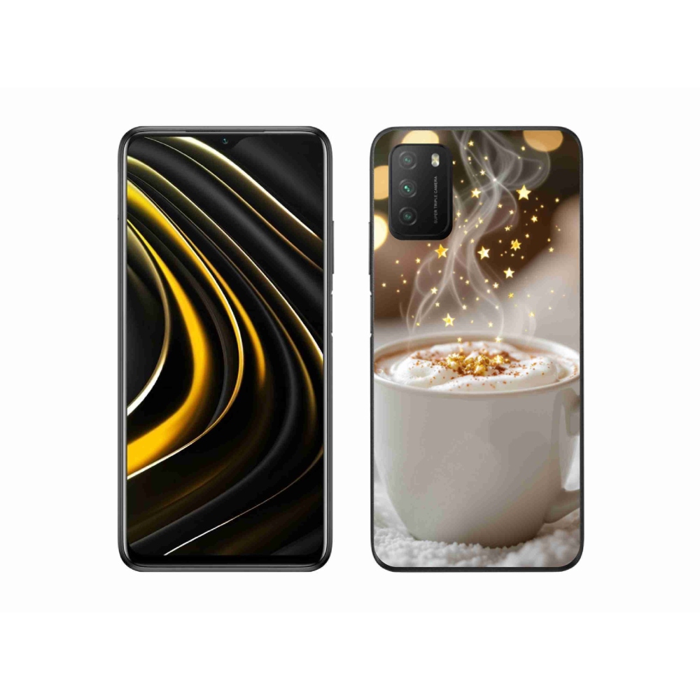 Gelový kryt mmCase na Xiaomi Poco M3 - vánoční horký nápoj