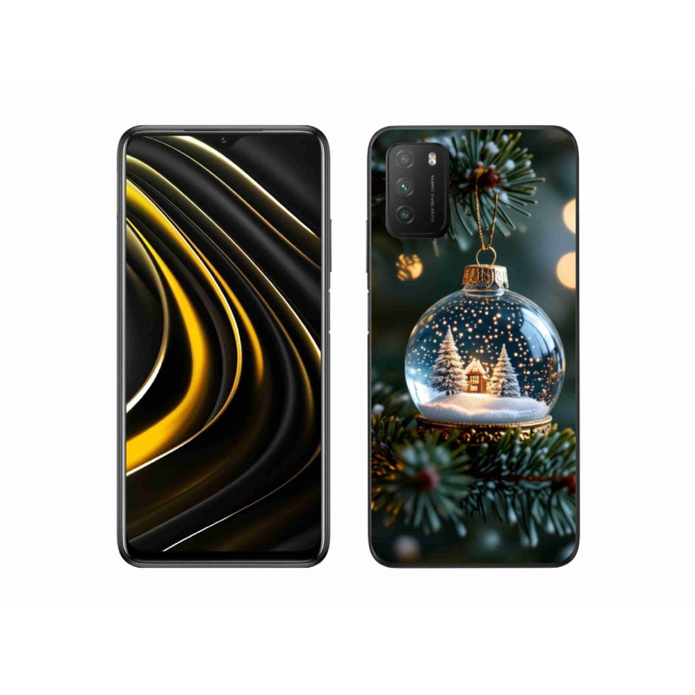 Gelový kryt mmCase na Xiaomi Poco M3 - vánoční koule 2