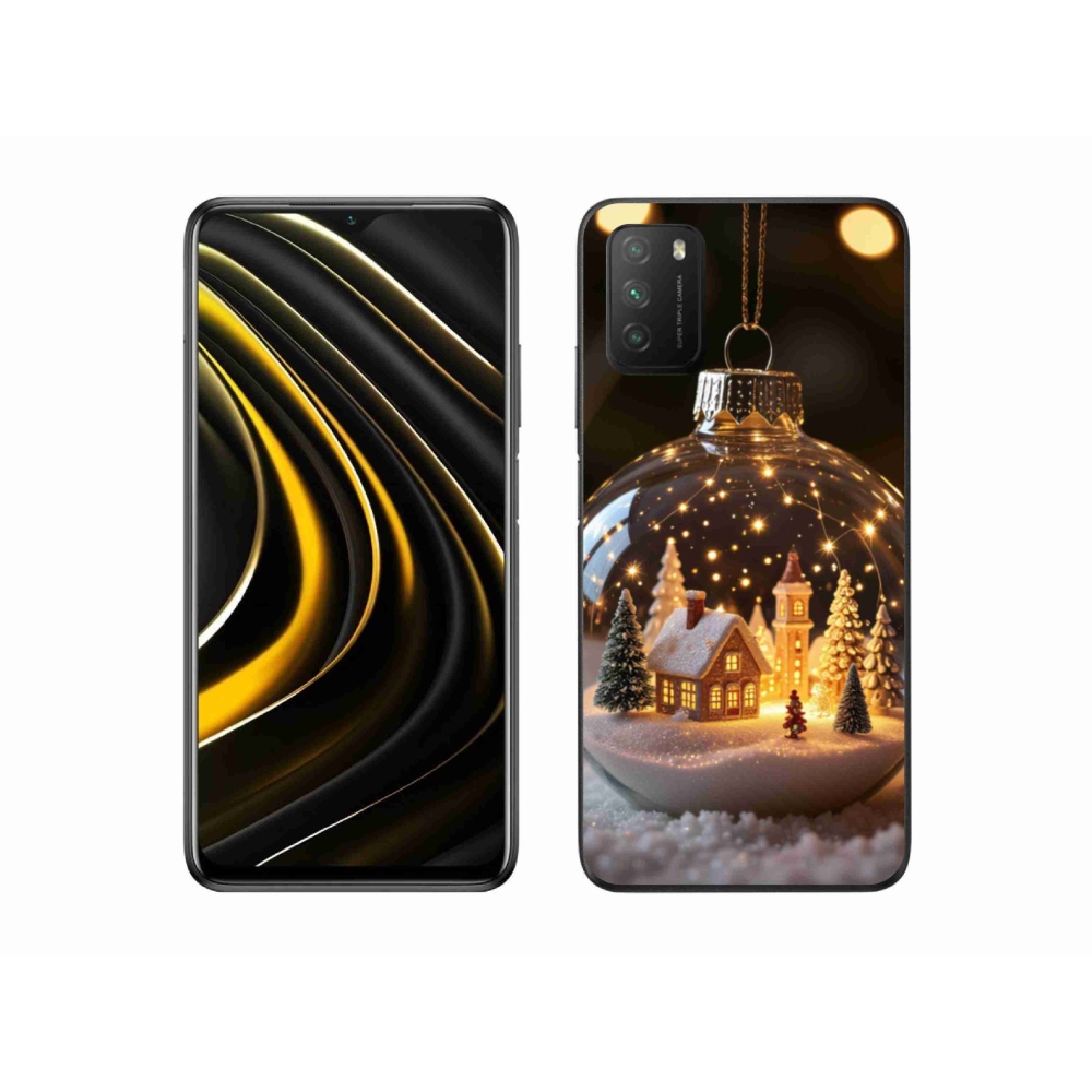 Gelový kryt mmCase na Xiaomi Poco M3 - vánoční koule 3