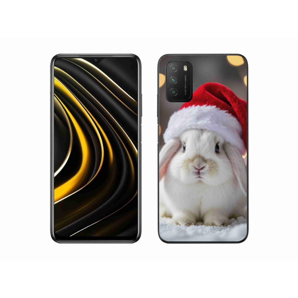 Gelový kryt mmCase na Xiaomi Poco M3 - vánoční králík