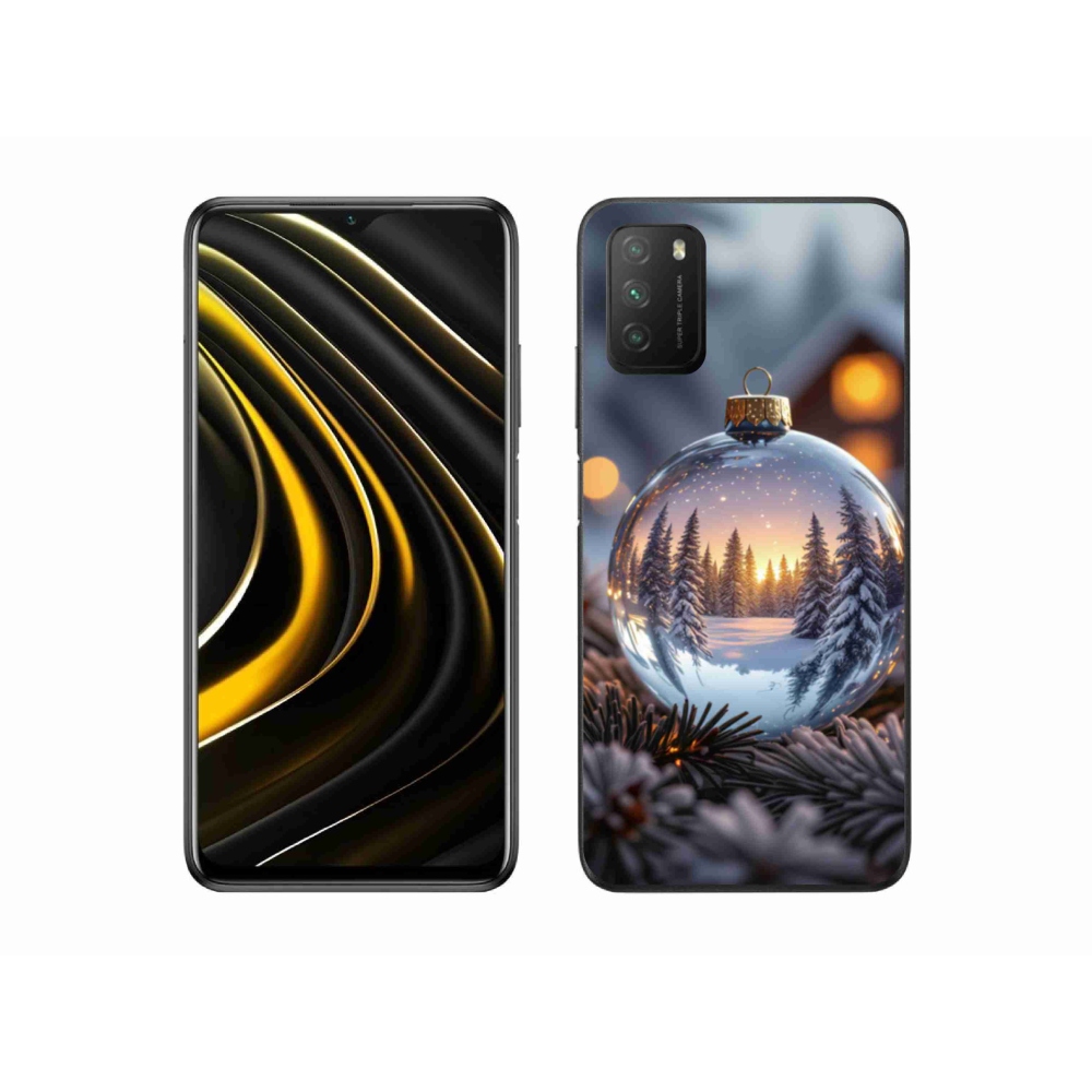 Gelový kryt mmCase na Xiaomi Poco M3 - vánoční ozdoba