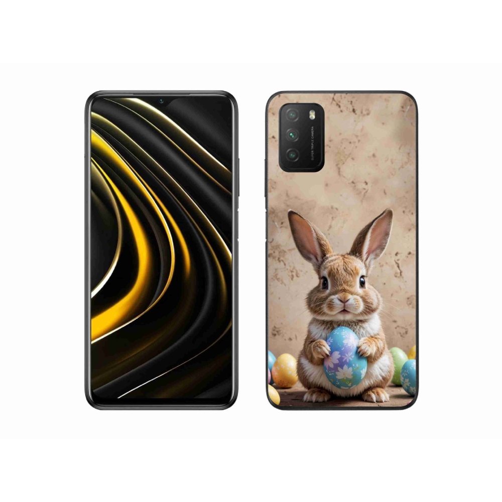 Gelový kryt mmCase na Xiaomi Poco M3 - velikonoční králíček