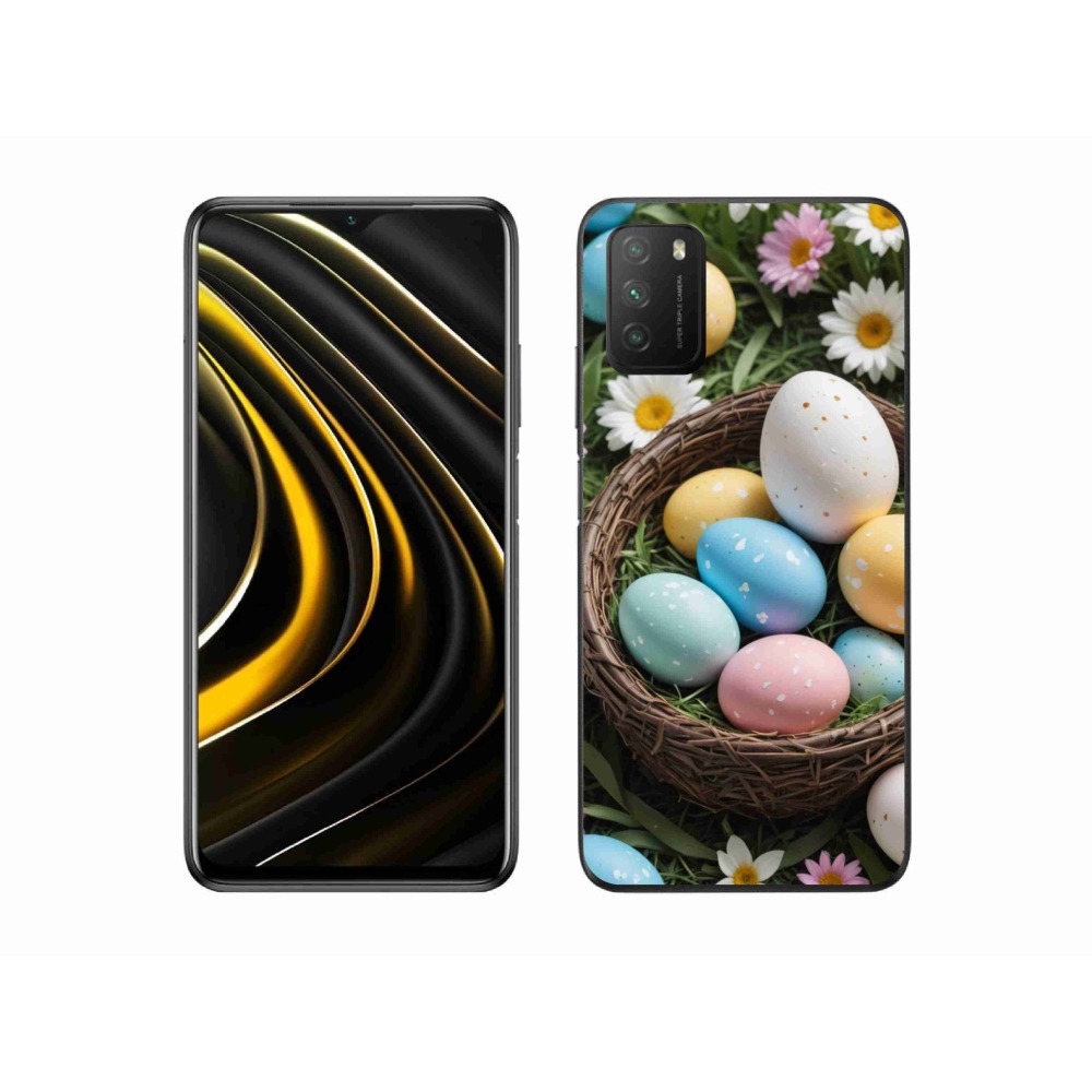 Gelový kryt mmCase na Xiaomi Poco M3 - velikonoční vajíčka 2
