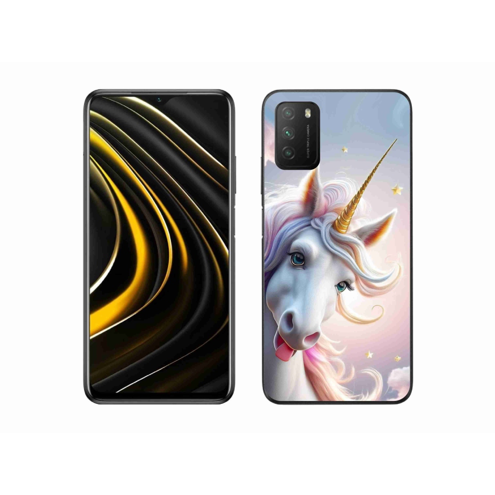 Gelový kryt mmCase na Xiaomi Poco M3 - veselý jednorožec