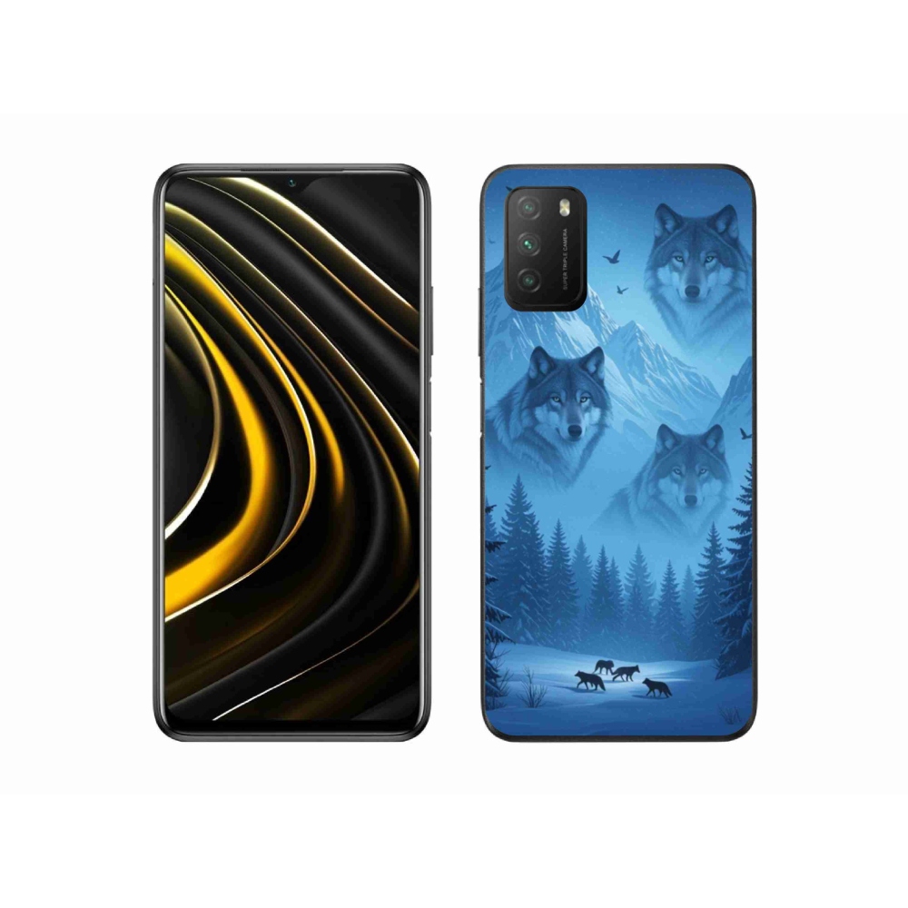 Gelový kryt mmCase na Xiaomi Poco M3 - vlčí smečka