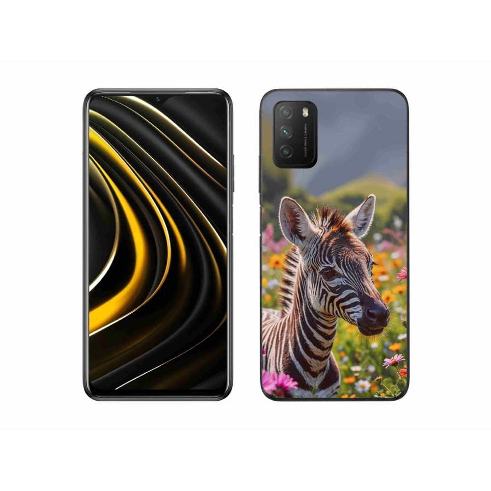 Gelový kryt mmCase na Xiaomi Poco M3 - zebra na louce